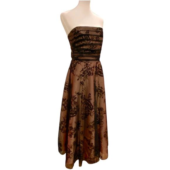 Vintage McClintock Formal Dress Medium Strapless Gown RARE Y2K does 50s Holiday - Picture 7 of 17